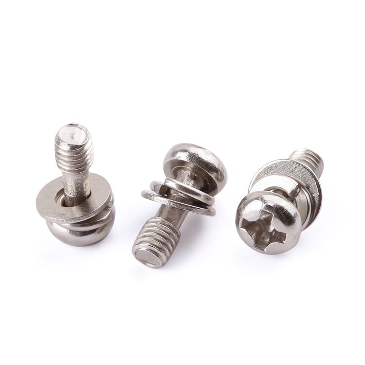 Customization fasteners phillips pan head spring washer flat gasket carbon steel machine screws factory