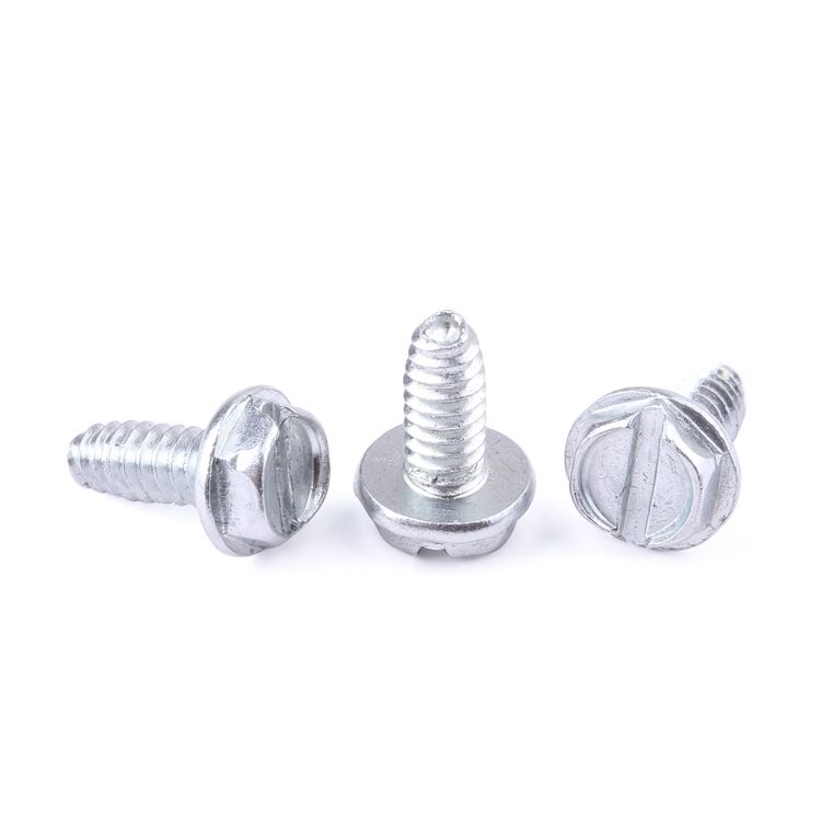 Factory fastener stainless steel slotted hexagon flange self-tapping M2-M8 screws manufacture