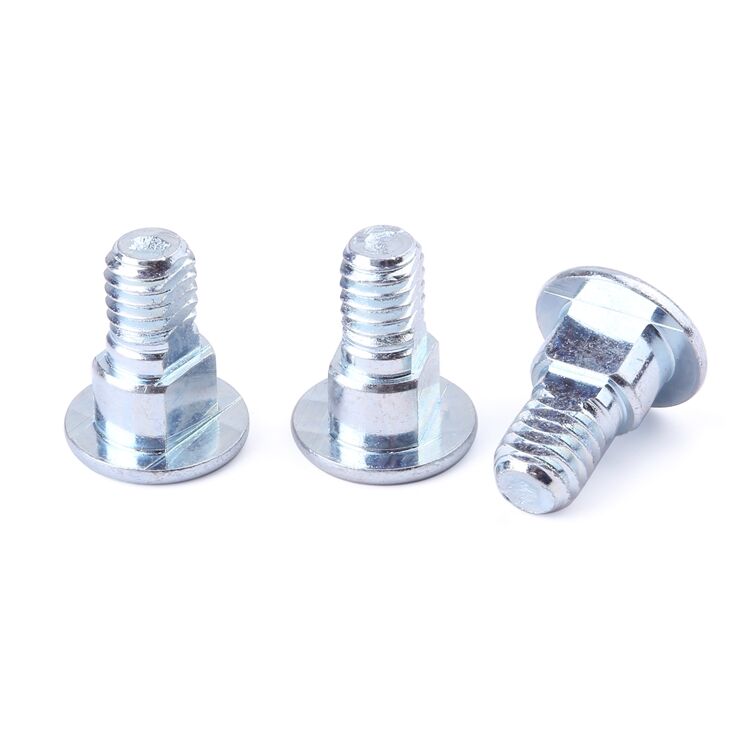 Non-standard customization step screw milling flat mechanical thread carbon steel blue zinc manufacture