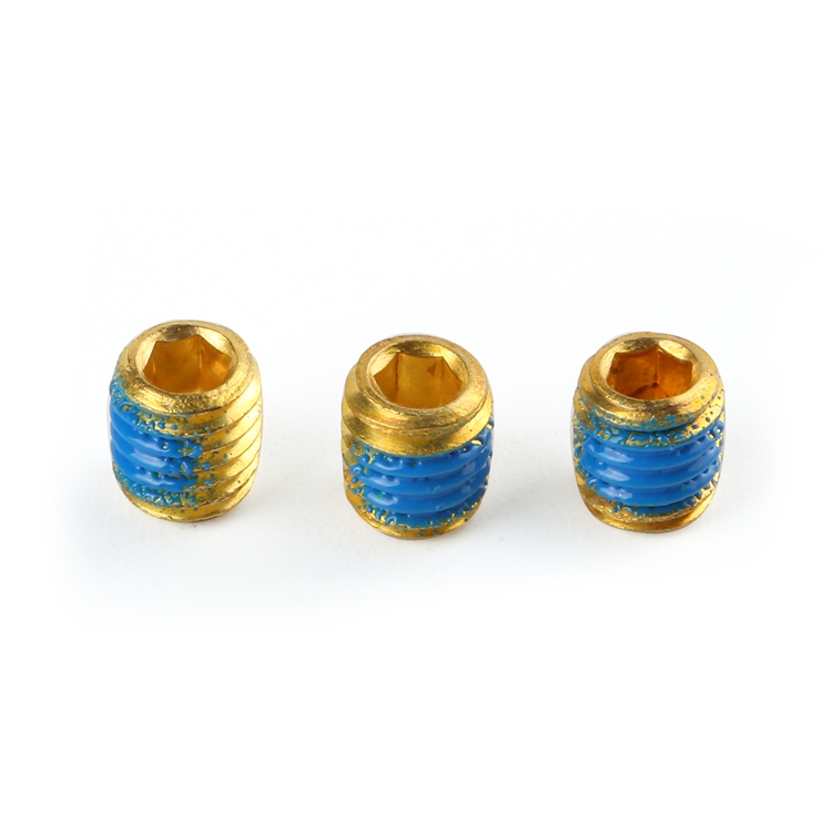 M2-M10 DIN916 brass cup point grub screws allen anti loosening nylon adhesive hex socket set screw details