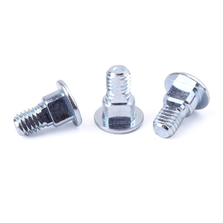 Non-standard customization step screw milling flat mechanical thread carbon steel blue zinc manufacture