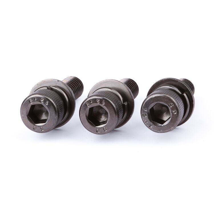 Factory price M2-M10 grade 4.8 8.8 10.9 12.9 carbon steel black nickel allen head socket sems screw DIN912 manufacture