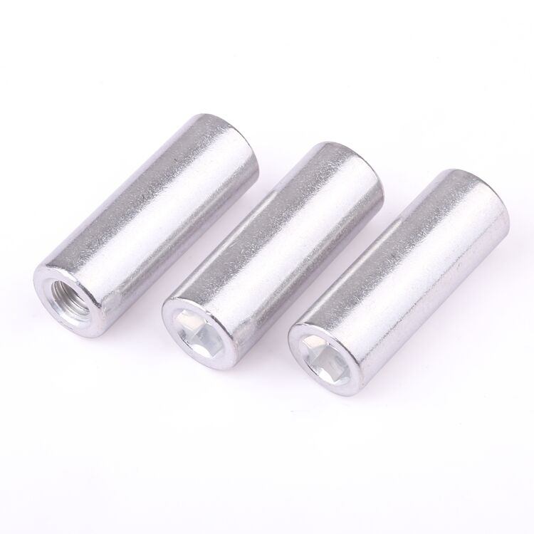 Non-standard customization internal thread nut sleeve 6063 aluminium passivation for electronics details