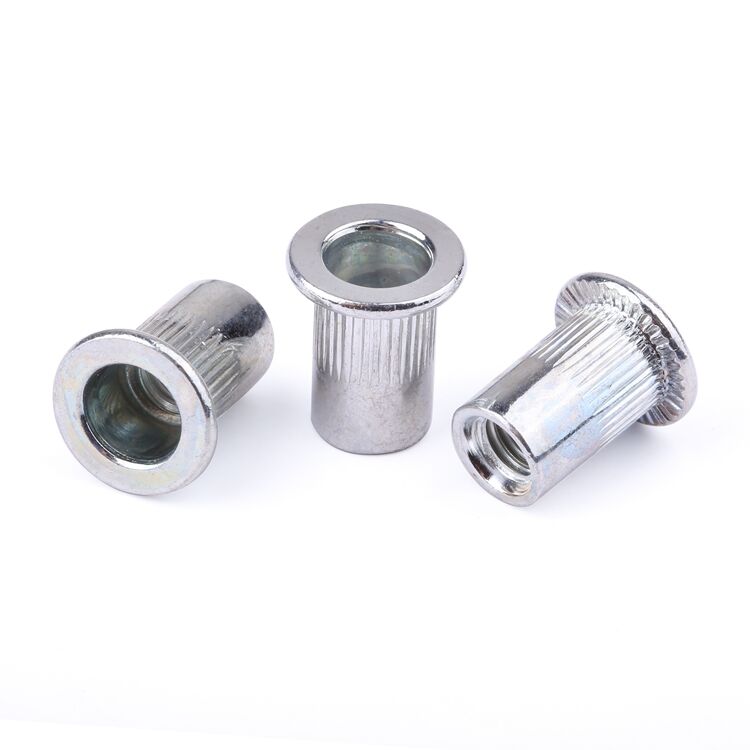 Factory price fastener M3-M8 flat reduced head stainless steel rivet nut blind rivet nut details