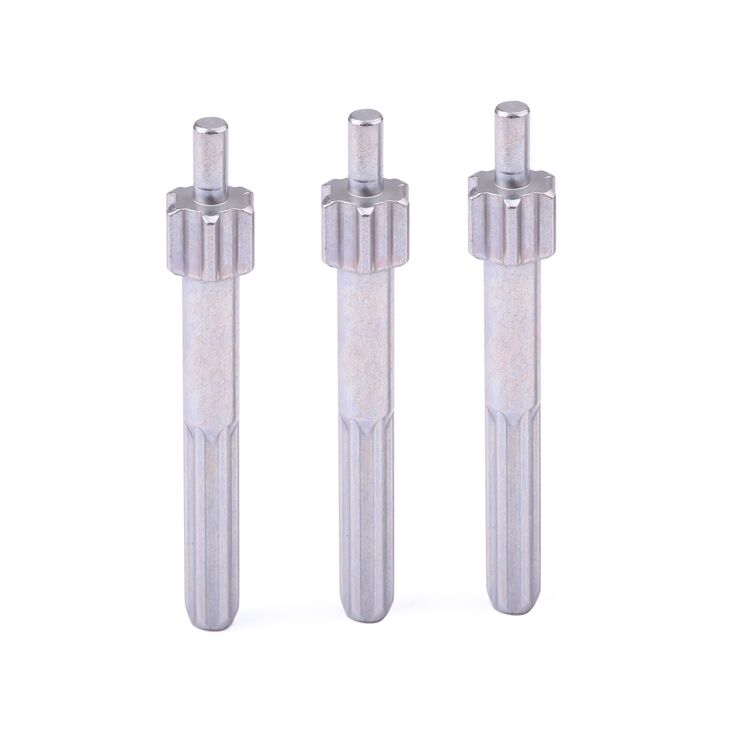 Customization fasteners straight tooth rotating shaft screw drive shaft for door lock details