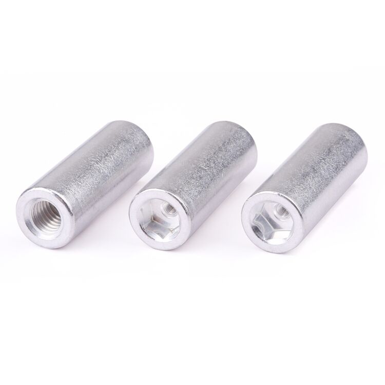 Non-standard customization internal thread nut sleeve 6063 aluminium passivation for electronics supplier