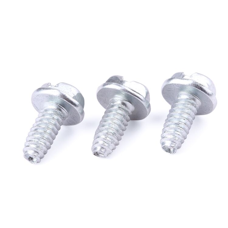 Factory price fastener galvanized slotted outer hexagonal flange self-tapping screws manufacture