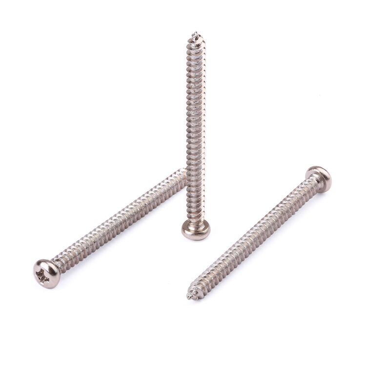 Factory price fasteners M2-M8 pan head phillips carbon steel self-tapping nails screws details