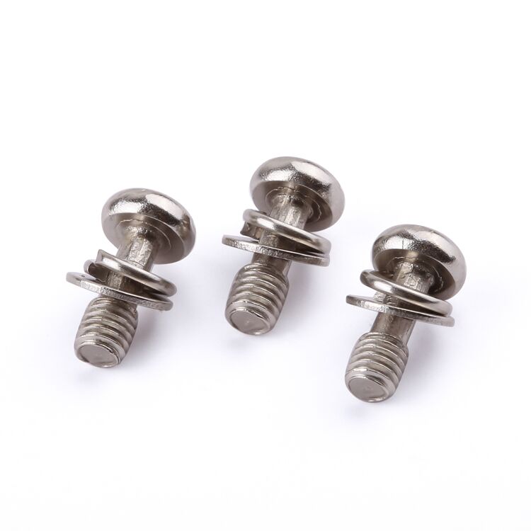 Customization fasteners phillips pan head spring washer flat gasket carbon steel machine screws details