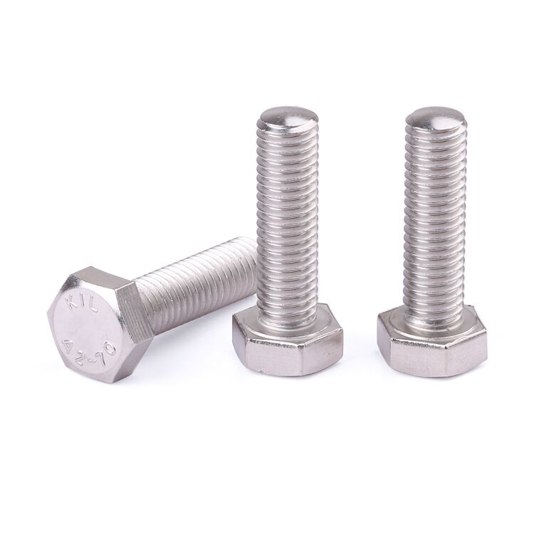 Factory price fastener din933 ss304 ss316 stainless steel hex head screws supplier