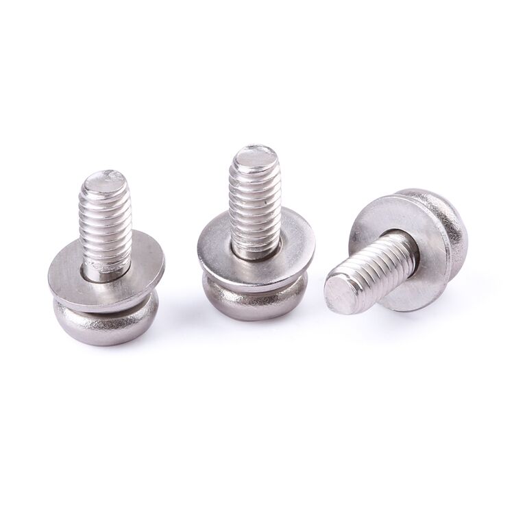 Hot item fastener stainless steel M2-M8 pan head sems machine combined screw with flat washer sems screw supplier