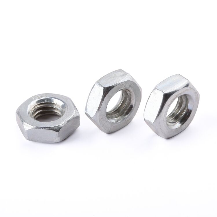 Fastener DIN 934 stainless steel 304 A2-50 A2-70 M2-M12 hexagon hex nut manufacture