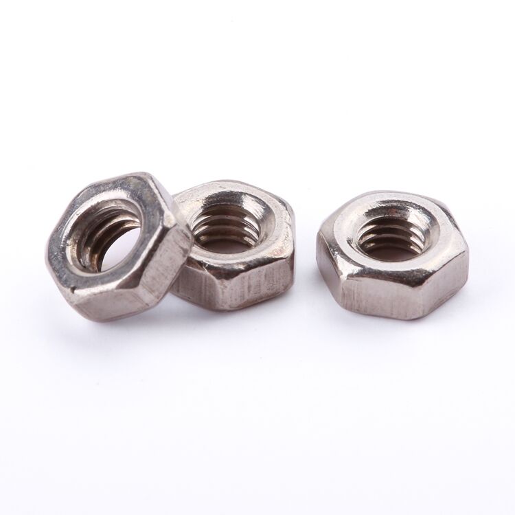 Hot sale DIN 934 stainless steel 304 A2-50 A2-70 M2-M12 hexagon hex nut fastener manufacture