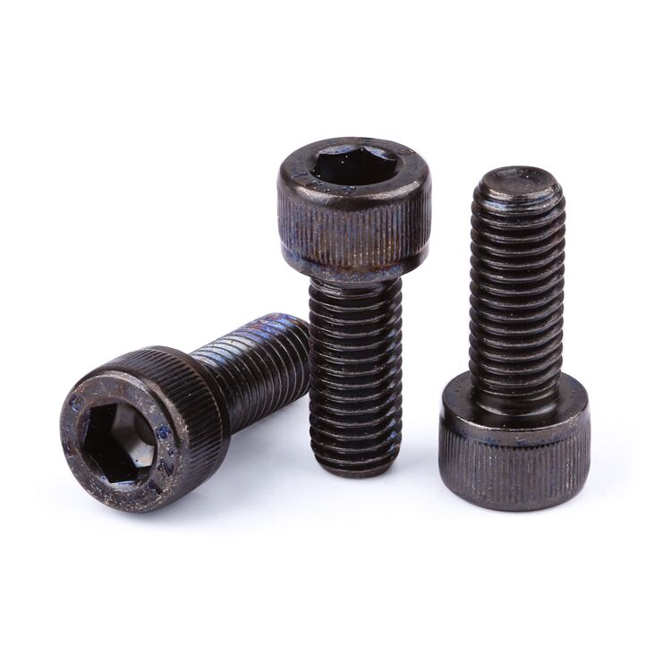 Chinese factory hexagon socket head screws DIN912 high strength black nickel plated socket head bolts grade12.9 screws factory