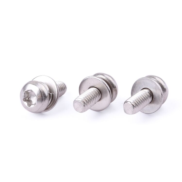 Hot item fastener stainless steel M2-M8 pan head sems machine combined screw with flat washer sems screw details