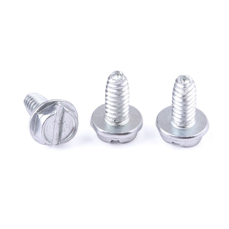 Factory fastener stainless steel slotted hexagon flange self-tapping M2-M8 screws details