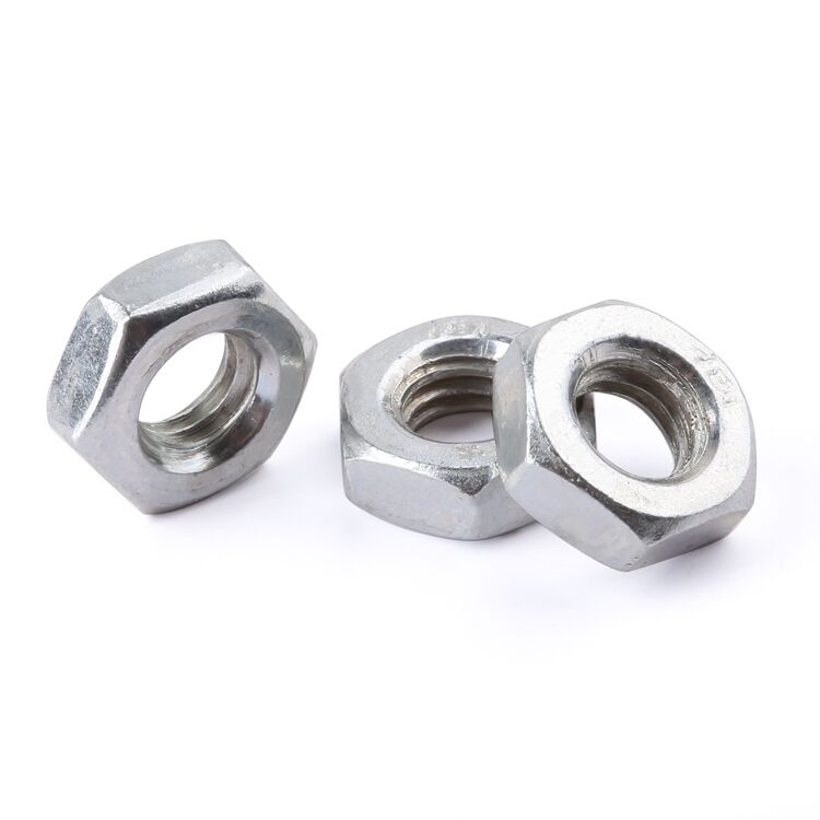 Fastener DIN 934 stainless steel 304 A2-50 A2-70 M2-M12 hexagon hex nut details