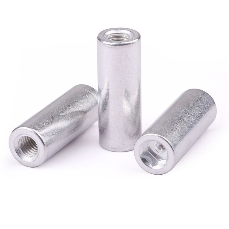 Non-standard customization internal thread nut sleeve 6063 aluminium passivation for electronics details