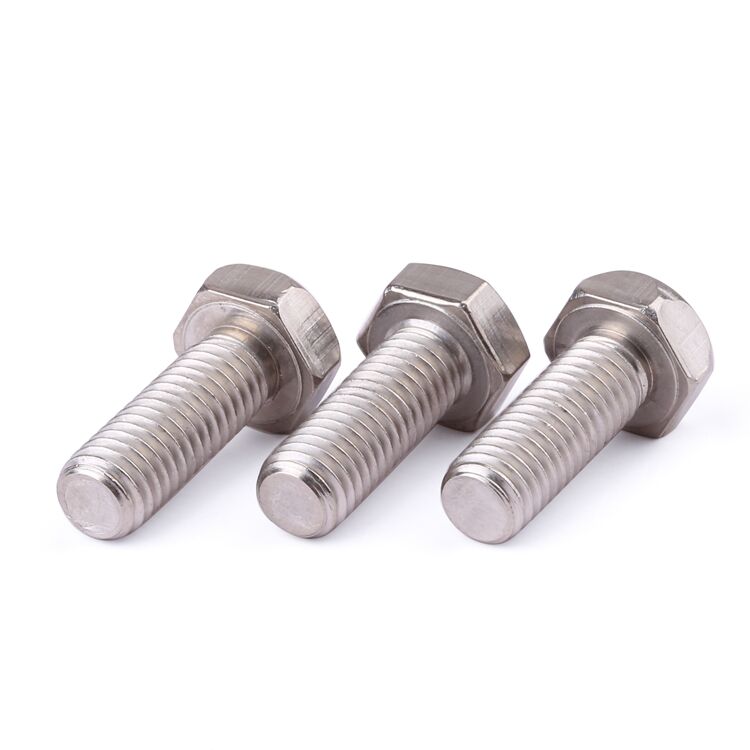 Factory price fastener din933 ss304 ss316 stainless steel hex head screws factory