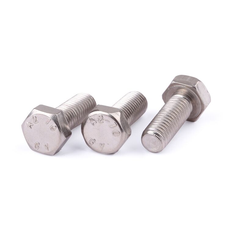 Factory price fastener din933 ss304 ss316 stainless steel hex head screws details