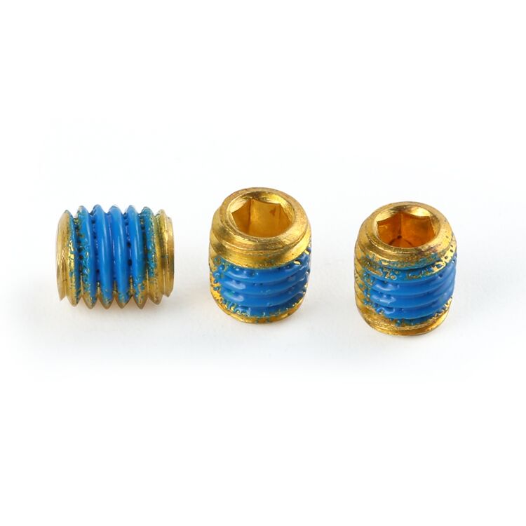 M2-M10 DIN916 brass cup point grub screws allen anti loosening nylon adhesive hex socket set screw supplier