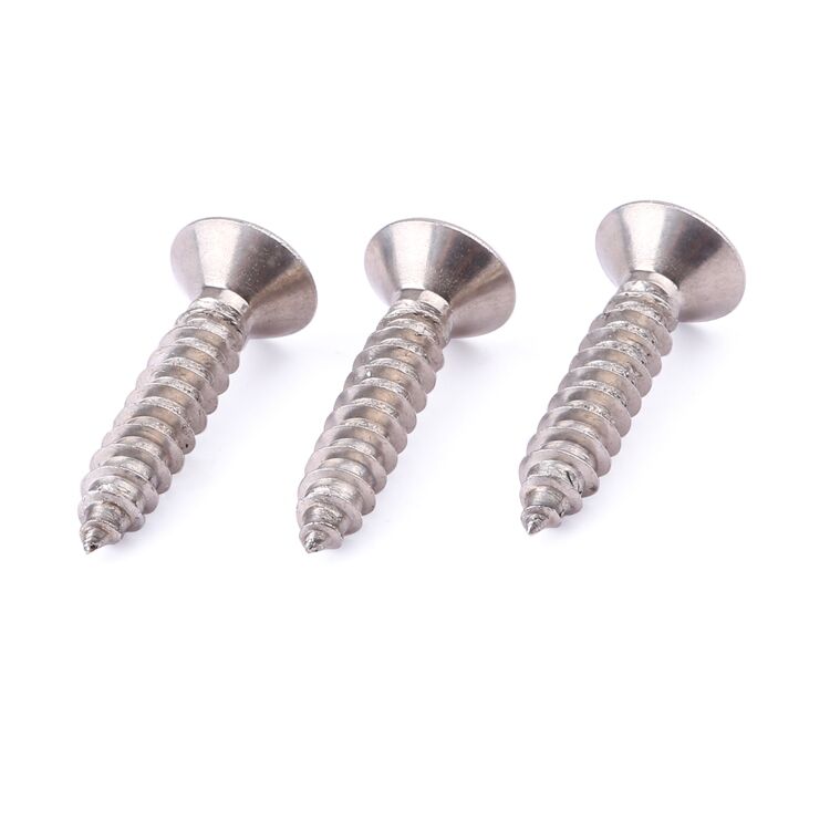 Factory price fastener M2-M8 stainless steel hex socket countersunk flat head self tapping screws manufacture