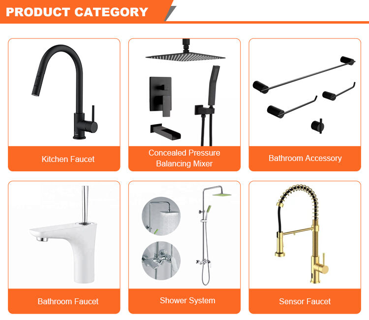 High Flow Thermostatci Shower System Column Faucets Set Rain Mist Waterfall Mixer Set manufacture