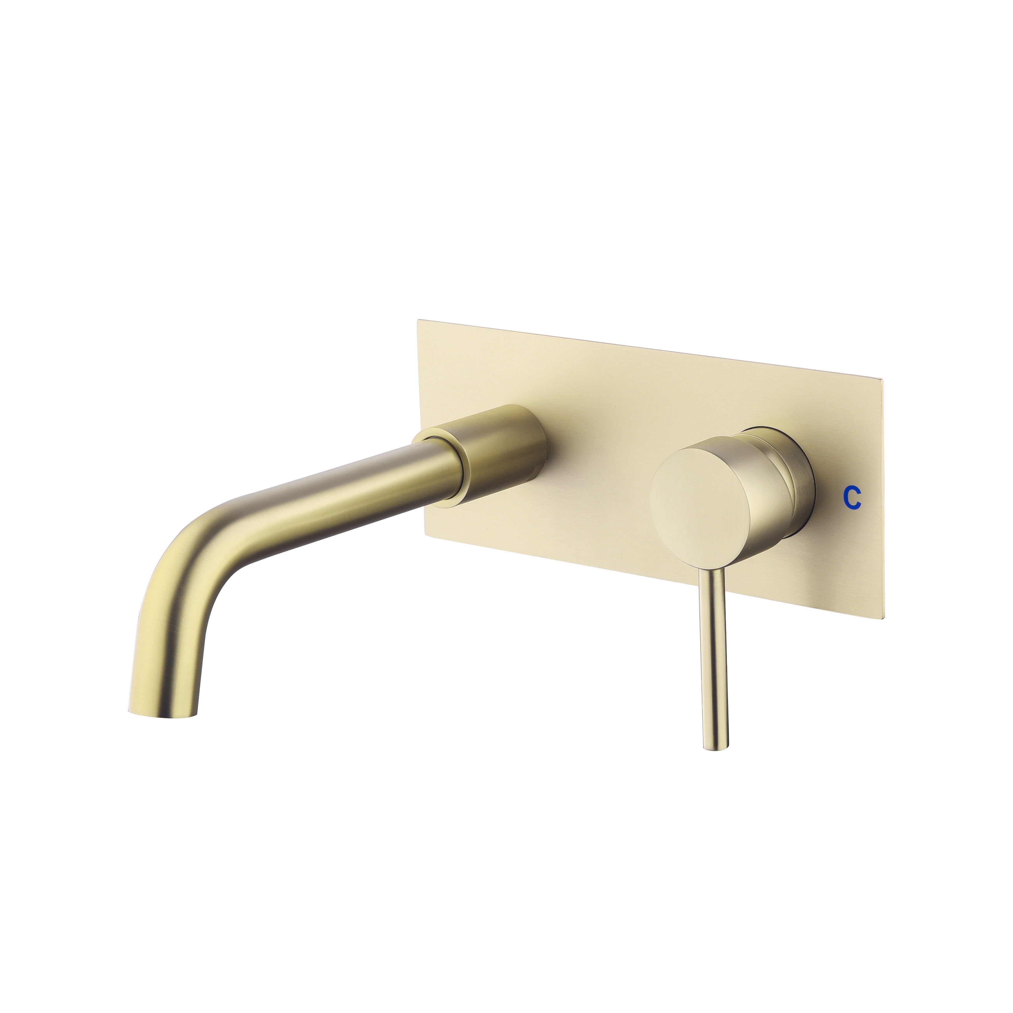 High Quality Custom Single Lever Temperature Control Wall Mounted Basin Faucet manufacture