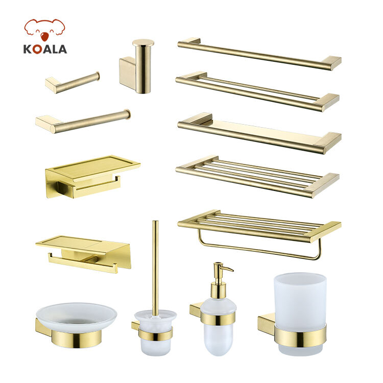 China Supplier Bathroom Lavatory Accessory 304 Stainless Steel Hardware Set