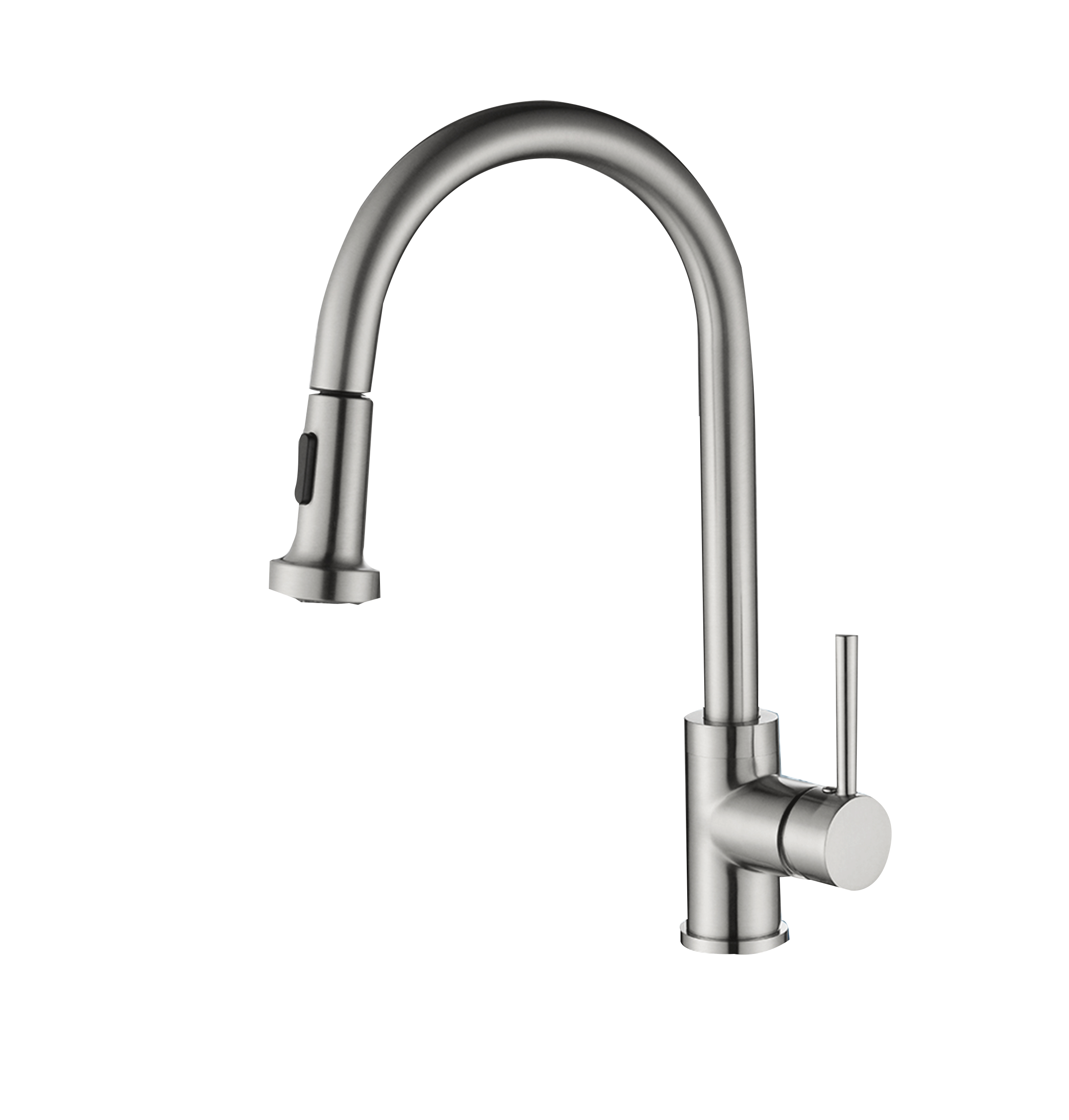 Economic Cheap Light Model Single Handle Hight Swan Neck Brass Spout Sink Kitchen Faucet