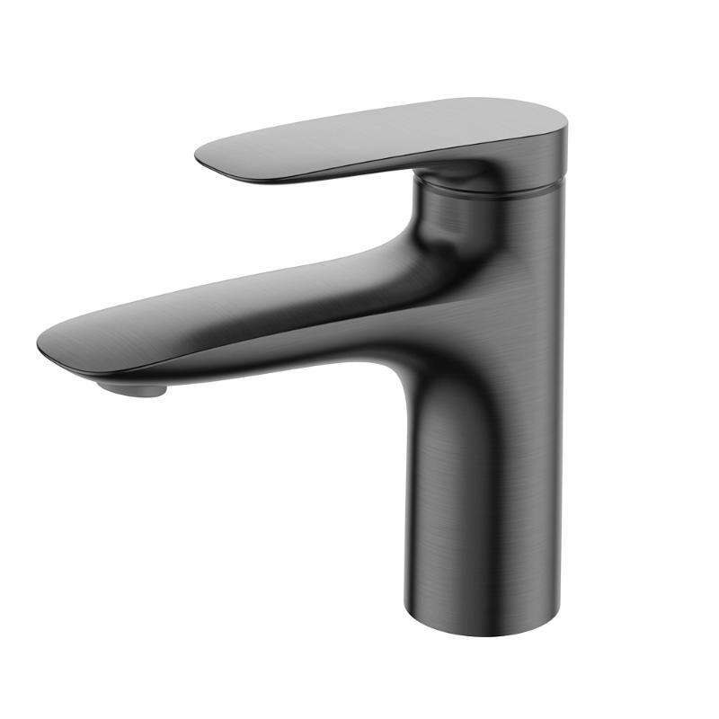 Beautiful Design Hot Cold Water Mounted Zinc Alloy Bathroom Sinks Black Taps Basin Faucet