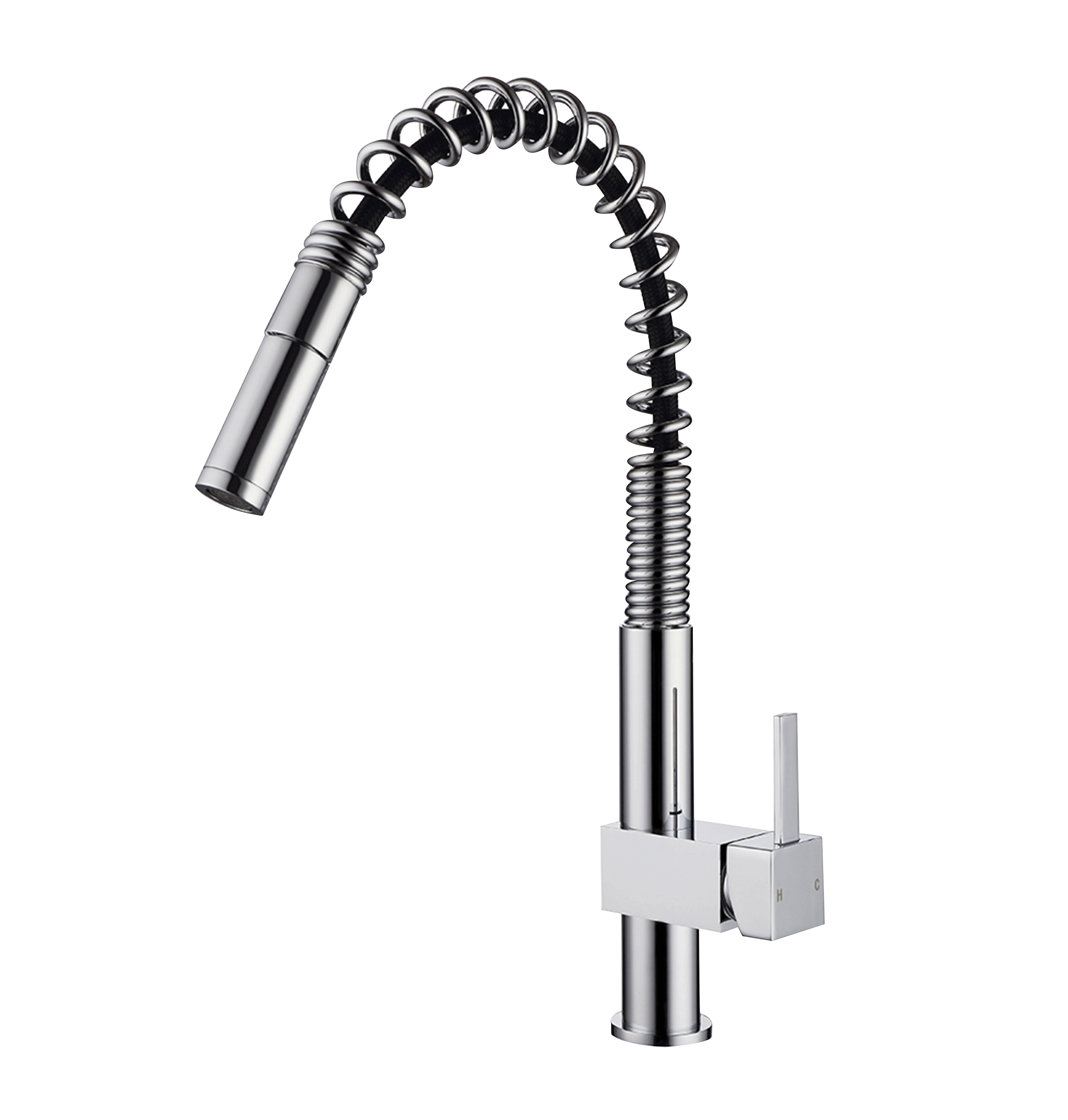 Pull Down Chrome Hot And Cold Kitchen Sink Plumbing Taps Water Mixer