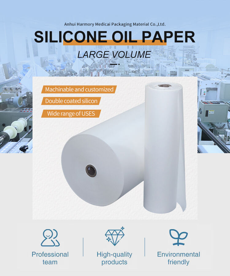 Low Price Silicon Raw Materials silicone Parchment Baking Paper Jumbo Roll supplier