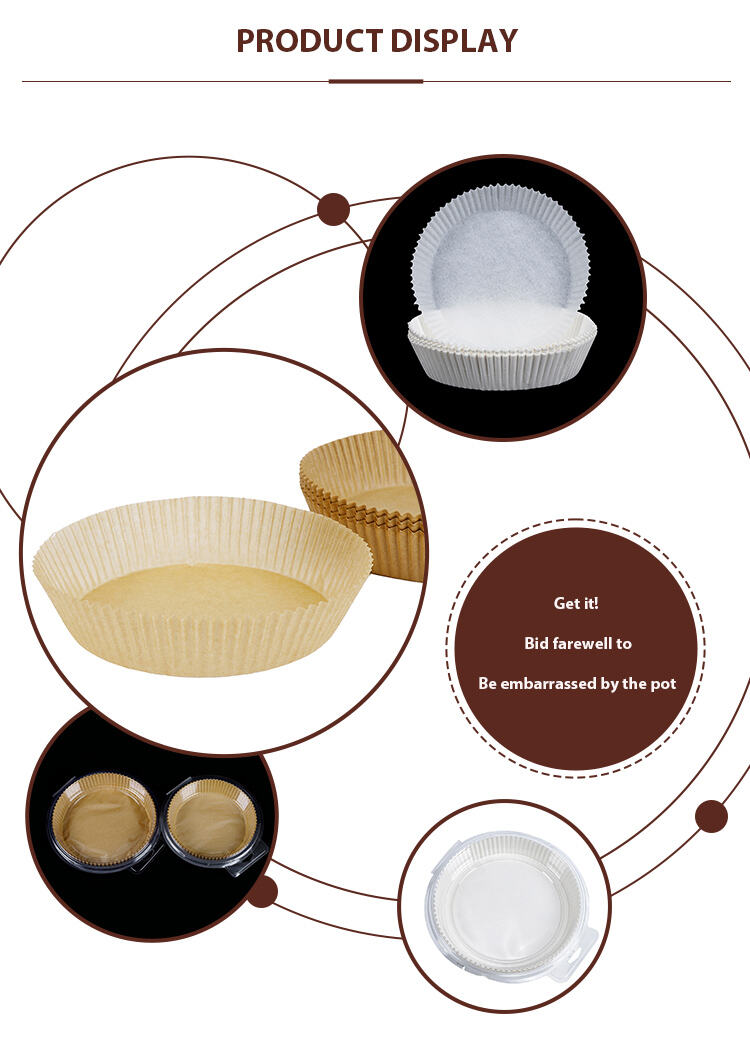 Multi use round high temperature resistant disposable tray liner nonstick air fryer paper manufacture