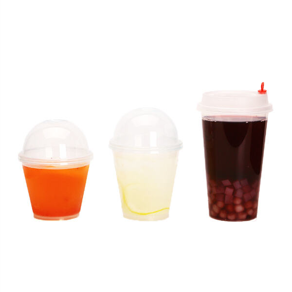 Clear Plastic Cups with Lids