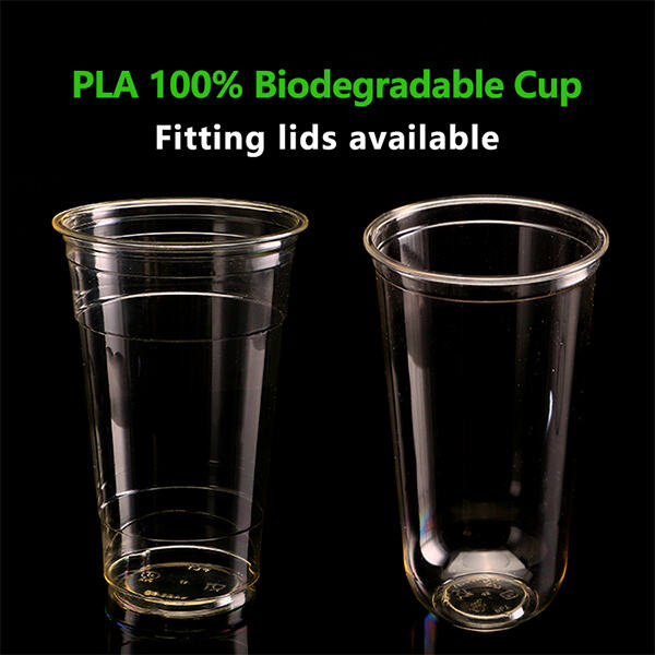 Sip and go green with our clear PLA cups