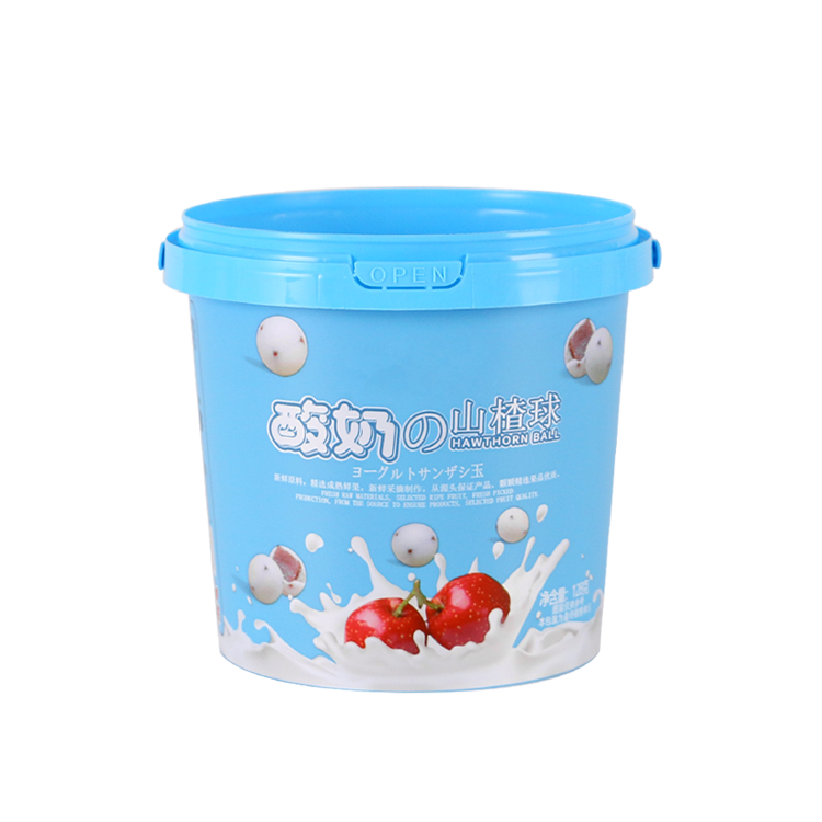 1300ml IML iml Bucket With Lid And Handle,PP-1300-128