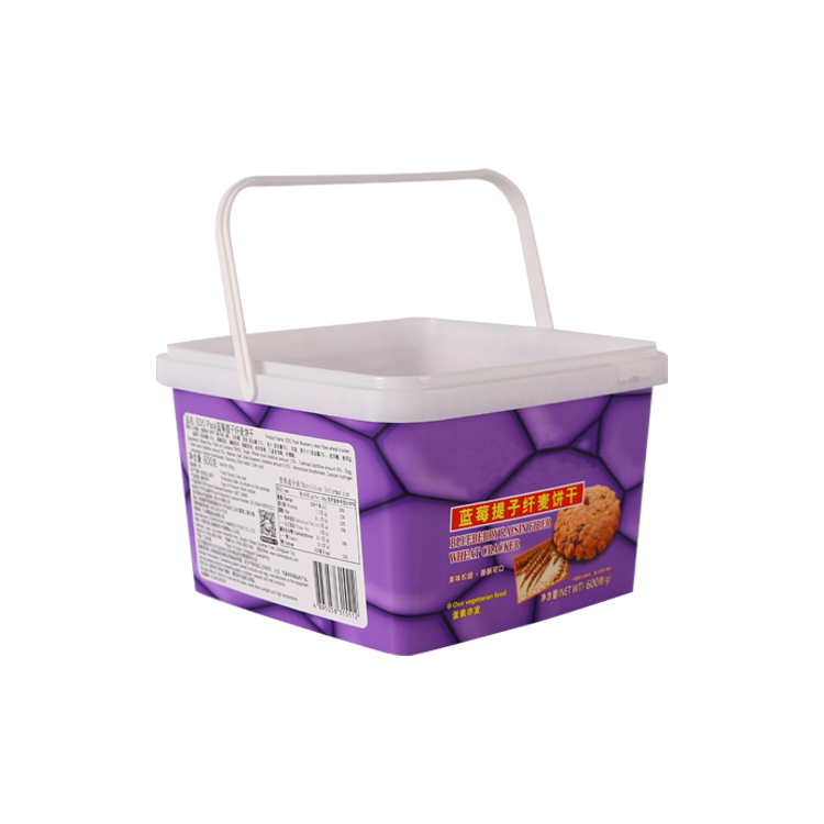 3100ml IML Biscuit Bucket With Plastic Handle,PP-3100-194