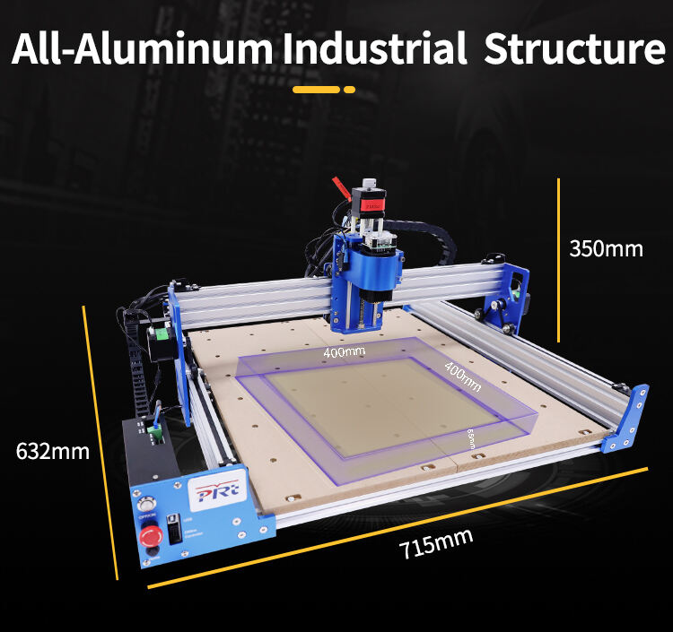 PRTCNC New 4040 Desktop Engraving Machine GRBL CNC Router wood pvc mdf bamboo plywood supplier