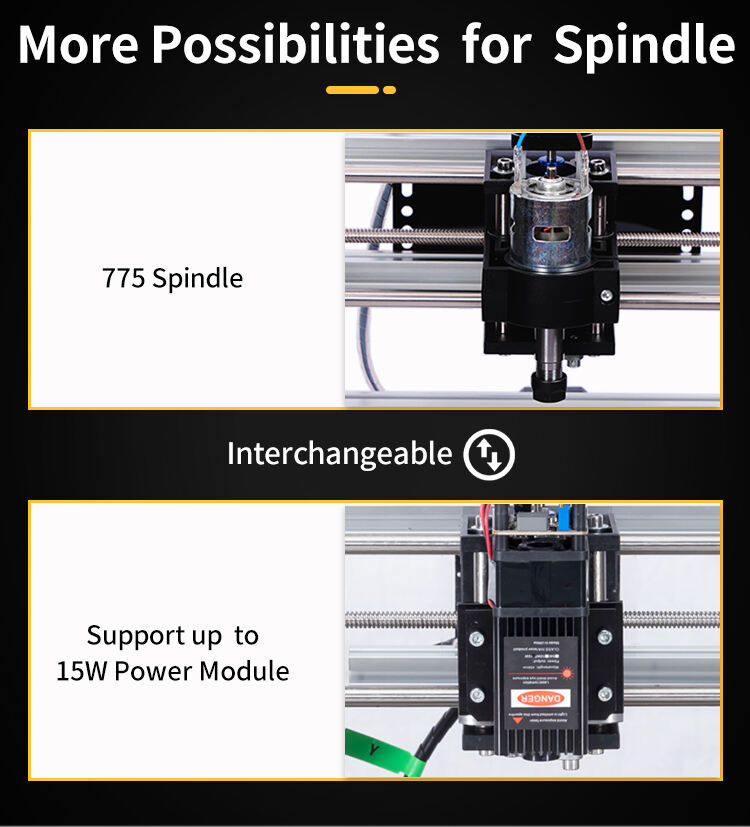 PRTCNC cnc 3018 pro Engraving Machine CNC Router Mini Laser for Wood PVC Paper Leather Bamboo MDF details