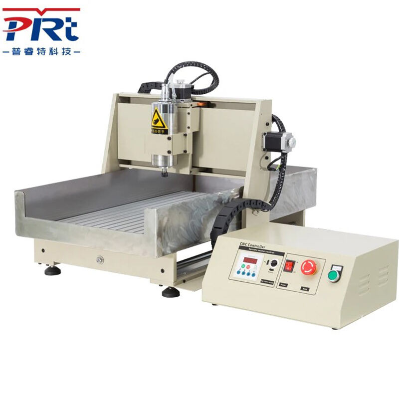 PRTCNC 6040-2.2KW Round Rail Engraving Machine CNC Router Carving Milling for metal and wood