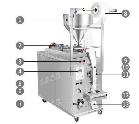 Automatic Multi Liquid Sauce Honey Juice Ketchup Ice Cream Jelly Measuring Packaging Machine Cheap supplier