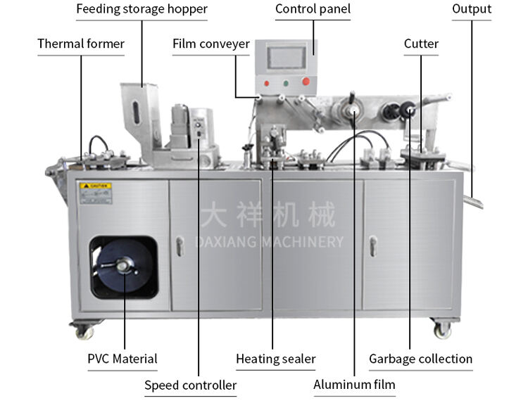 DPP-140 Custom CE ISO Frequency Control Tablet Capsule Pill Alu-blister Alu-alu Packing Machine factory