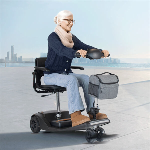 The ultimate travel companion - a lightweight mobility scooter.