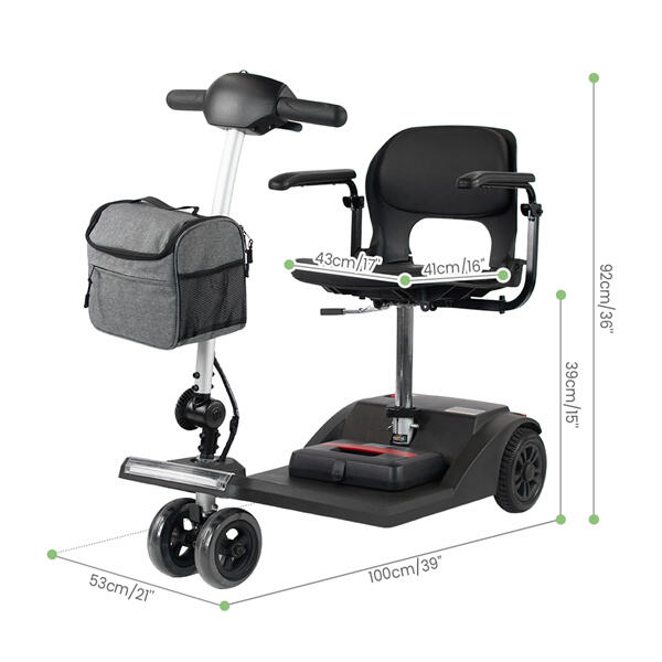 La liberté offerte par un scooter de mobilité fermé