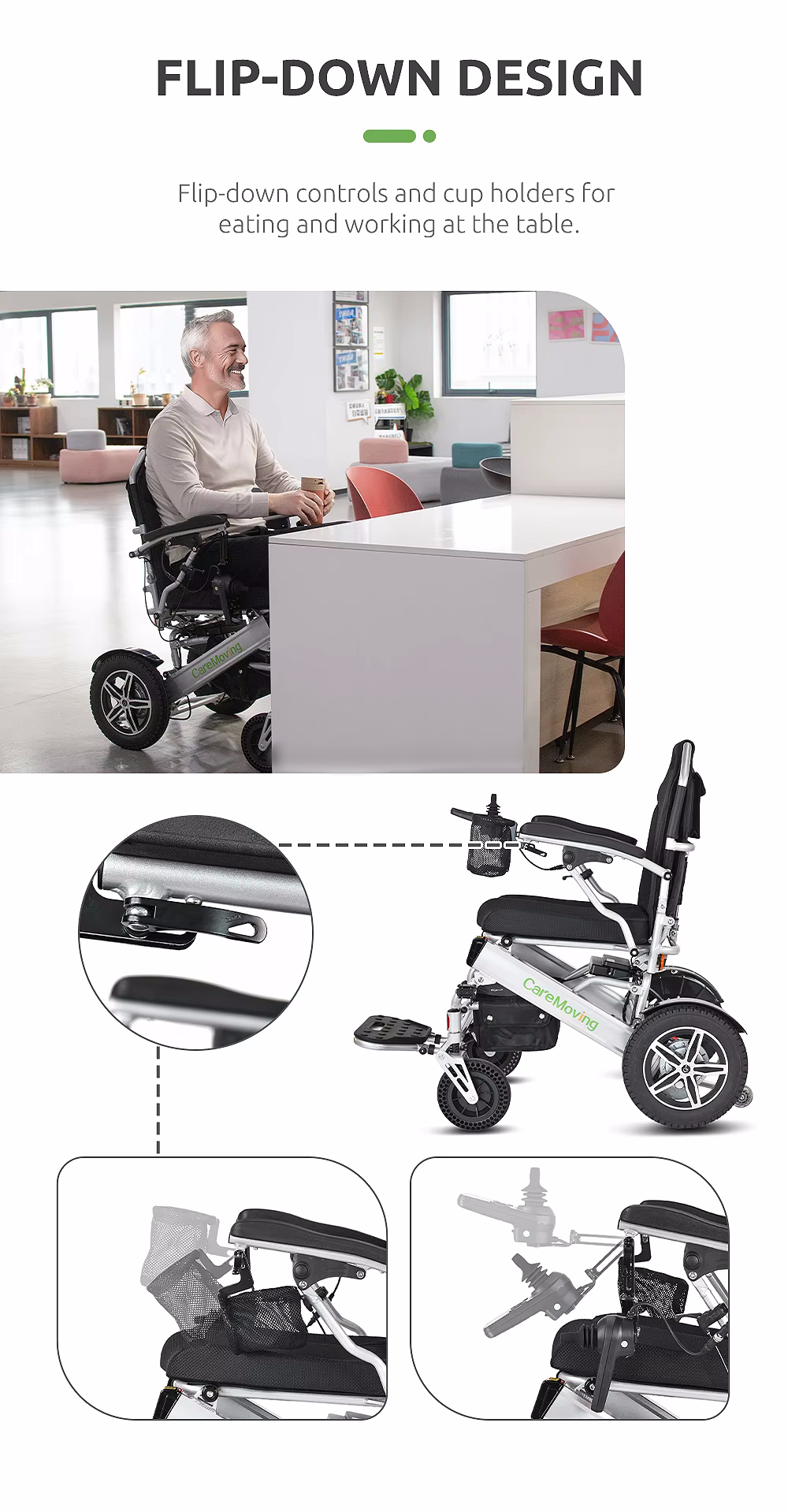 Mobility 2024 household medical devices power wheelchair for disabled All Terrain high end luxury wheelchairs details