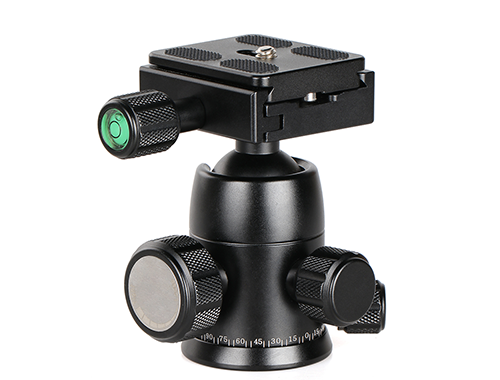 Newest Camera Tripod Ball Head With 1/4 Inch Quick Release Plate includes Bubble Level for Canon Nikon Sony