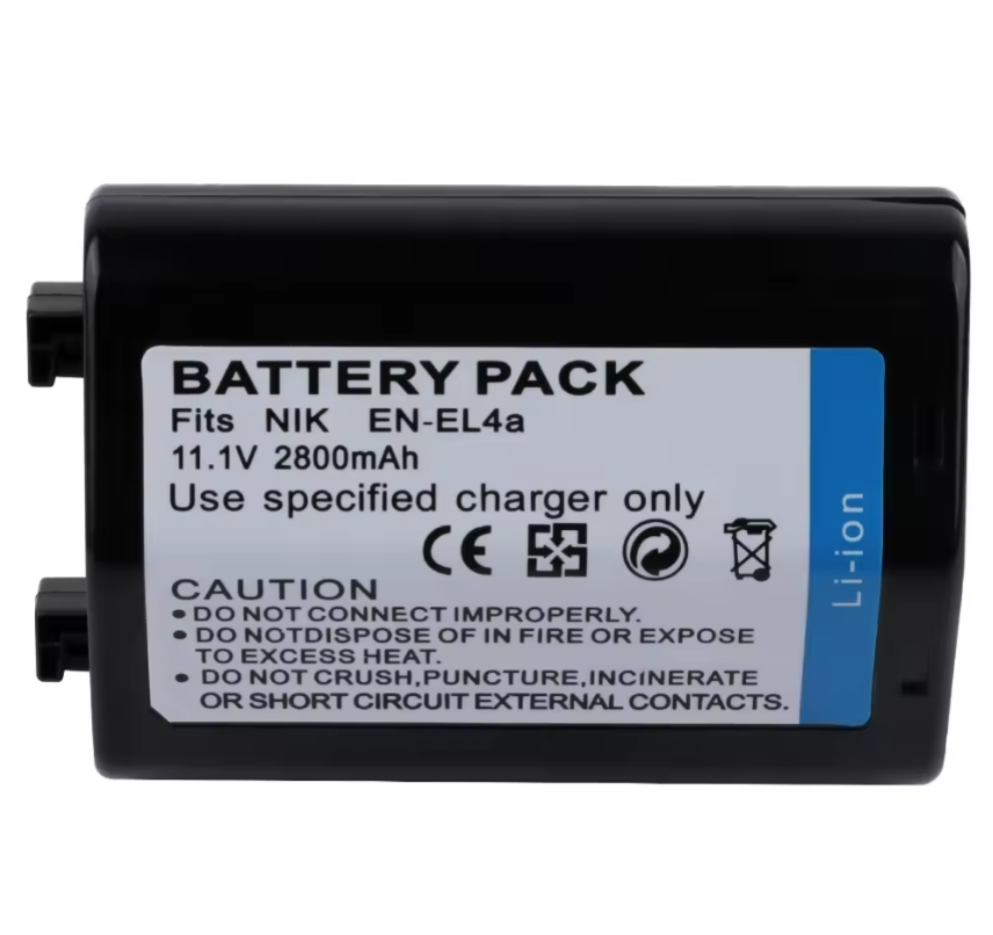 HSU 3000mAh EN-EL4 EN-EL4A batterie Li-ion Rechargeable pour Nikon D2H D2Hs D2X D2Xs D3 D3S F6 MH-21 ENEL4 ENEL4A EN EL4A EN EL4