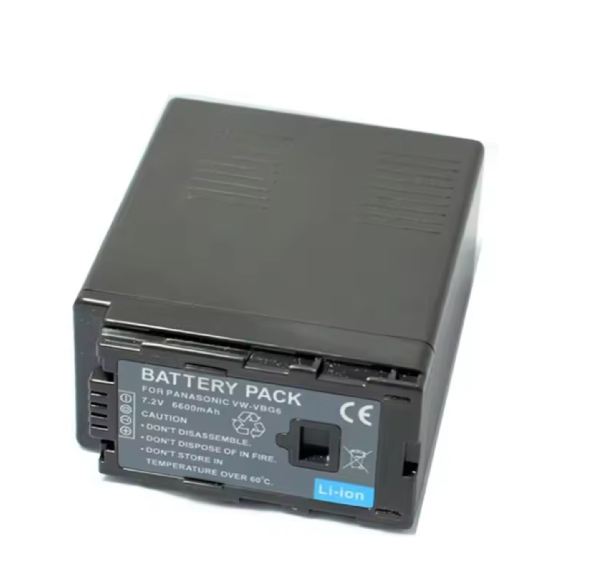 HSU 6600mAh VW-VBG6 VW VBG6 VWVBG6 7.4V بطارية ليثيوم أيون قابلة للشحن لبانا سونيك AG-AC7 AC130A AC160A AF100 HMC40