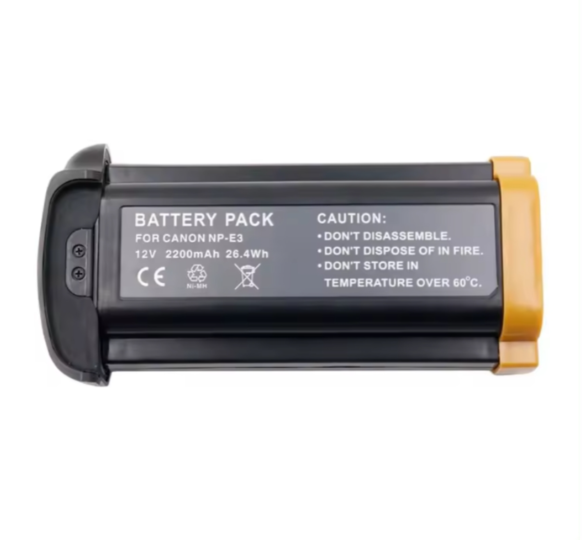 HSU – batterie de remplacement pour appareil photo numérique Canon 2200D Mark II Mark II N 3Ds Mark II, 3mAh, NP-E3 NP E1 NPE1